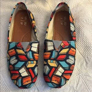 “Bookish” Slip-On Shoes